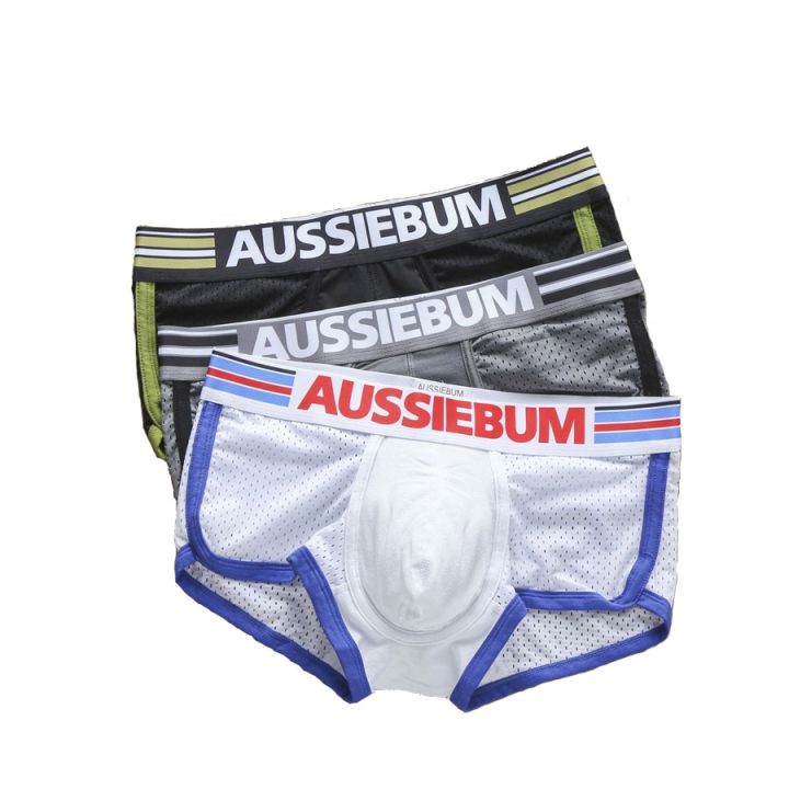 Mesh Men s Boxers Briefs Aussiebum Sexy Underwear Boxer Male