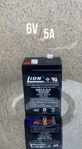 4V 5Ah แบตเตอรี่ LION HGL6V5A แบตเตอรี่สำรองไฟ
