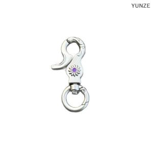 [COD] YUNZE Black Tassel Pin Billiards Keychain Hiphop Y2K Pendant Bag Charm Punk Cool Jewelry Accessories Gift