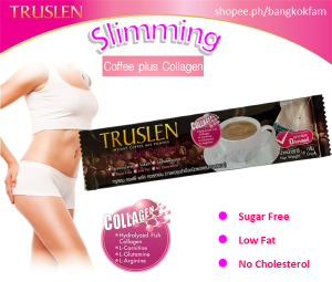 Truslen Slimming Coffee Plus Collagen Instant Coffee Mix (16g) Authentic Thai Product