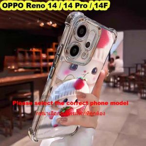 Case OPPO Reno 14 Pro Reno14 Pro Reno14Pro 14F Reno14F 5G 2025 Case with Camera Protector Soft Shockproof Transparent Clear Luxury Glitter Cover