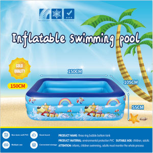 Outdoor inflatable swimming pool para sa mga bata Childrens pool electric pump portable at nat折able na swimming pool para sa pamilya inflatable swimming pool para sa mga matatanda malaking swimming pool para sa mga bata at sanggol