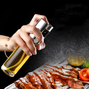 100ML Oil Spray Bottle Cooking Baking Vinegar Mist Sprayer Barbecue Spray Bottle for Kitchen BBQ Olive Oil Vinegar Sauce Spray
