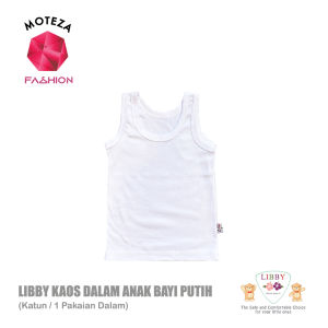 Libby Kaos Dalam Anak Bayi Baby Warna Putih Polos | Pakaian Dalam Bayi Anak