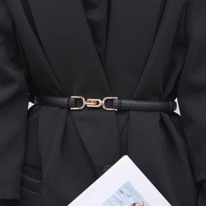 New Korean Fashion Small Belt Decorative Dress Waisted Suit Simple And Versatile Waistband Buckle Adjustable Decorative Belt Tali Pinggang Gesper Boleh Laras