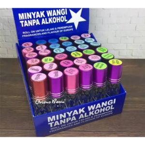 Parfume Roll On Non Alkohol 12 Botol/Lusin Murah satu box