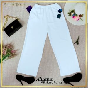 Seluar Palazzo Free Size Pant Black White Khaki