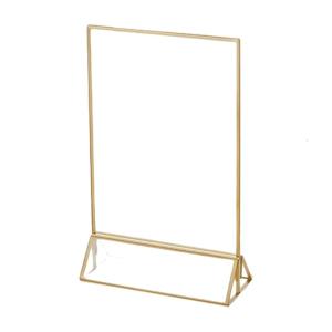 Acrylic Poster Sign Display Stand Clear Sign Holder L Shape Holder for Wedding Restaurant Retail Shop Hotel Reception