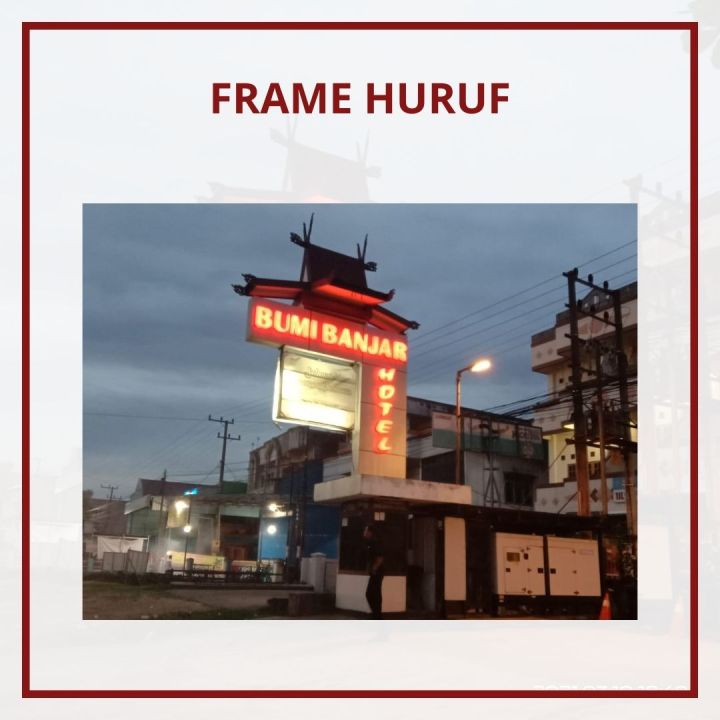 Frame Huruf Huruf Timbul Costum Logo Unik Acrylic | Lazada Indonesia