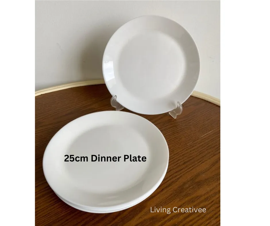 Tempered Glass Ikea White Crockery IKEA Oftast 23 Cm White Serving