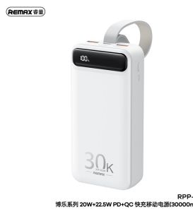 Original Remax 30000mAh Powerbank Fast Charging Power Bank With Torch Light Led Digital Display PD Type C 20W 22.5W Powerbanks