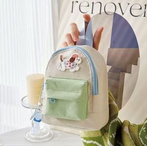 Cartoon Pen Bag Schoolbag Shaped Crossbody Bag Large Capacity Gift Stationery Bag School Office Cosmetic Bag Storage Bag