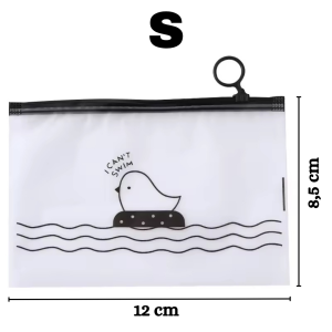 [BISA COD] ZIPPER PLASTIK ALAT TULIS DLL SERBAGUNA POUCH ZIP LOCK KOSMETIK STORAGE BAG POUCH