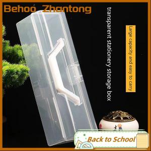 Behoo Bàn chải lưu trữ hộp thư pháp hộp công cụ đồ dùng nghệ thuật cầm tay hộp lưu trữ