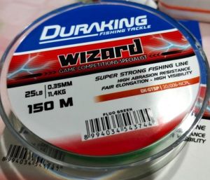 Senar pancing duraking wizard 150m super strong fishing line