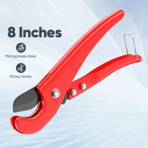 9inch/8inch Vinyl Pipe Cutter PVC Cutter Tube Cutter for PVC PPR with 32/42MM Metal Blade Grip Pliers Automatic Opening Mode for Hardware Tools ppr pipe cutter