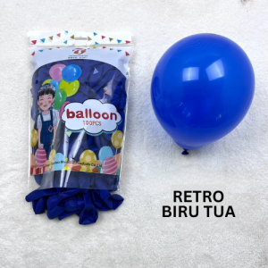 SHUAIAN 1 Pack (isi 10 PCS / 20 PCS / 30 PCS / 50 PCS / 100 PCS) Balon Latex Retro Vintage ukuran 12 inch Balon Dekorasi Hiasan Pesta Pernikahan Ulang Tahun
