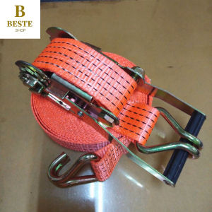 COD (5000KG*10Meters) Heavy Duty Ratchet Tie Down Cargo Lashing Belt 10 Meters Length