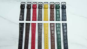 2026 16/18/19/20/21/22mm Quality Leather Watch Bands Slub Pattern Leather Strap Universal Watchbands Accessories for Men Women Bands