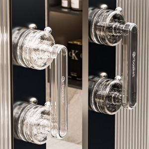 XYAX(XUNJIE) Offers Safe Grip Suction Cup Door Handle Anti-slip Waterproof Glass Door Handrail Shower Handle Simple Sliding Door Handle Bathroom