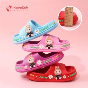 Sandal Slop Anak Perempuan Motif Viral Bahan Karet Rubber Import