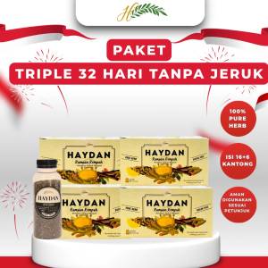 32 HARI I Paket Triple 1 Bulan | DIET | TEH DETOX | 5-8kg SEBULAN | JSR