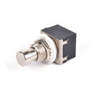 🔥FJS🔥 1x 9-pin 3PDT กีต้าร์เอฟเฟค Pedal BOX STOMP Foot Metal SWITCH True BYPASS Black