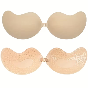 Womens Reusable Nipple Tape Mango Type Invisible Bra Strapless Breathable Lift Push up bra Pad Bra Underwear  Nude Bra Button Breathable Gather  Nude Bra Button Breathable Gather