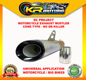 SC Project Exhaust Muffler / Exhaust Cannister Cone Type - Universal ( Motorcycle / Big Bikes )