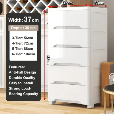 🇸🇬Koala Home🔥Storage Cabinet Drawer box/ Stackable / Organiser / Container Clothes Storage Cabinet With Wheels