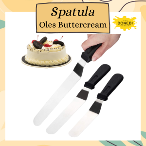 SPATULA POLES CAKE / BUTTER KNIFE CAKE / SPATULA DEKOR KUE / SPATULA STAINLESS BENGKOK / Spatula Butter Cream /Butter Cream Knife / Pisau Kue Perata Cream / Spatula Oles Cream / Pisau Poles