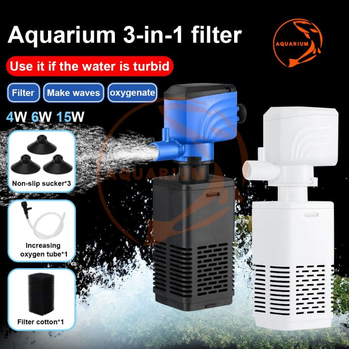 3 in 1 Aquarium Filter Aquarium Oxygen Submersible Water Purifier Aquarium Oxygen Lazada PH