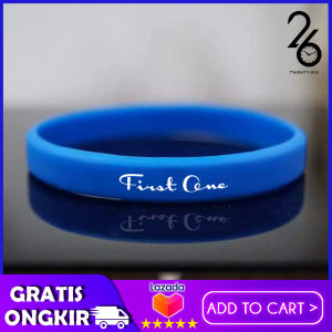 [COD] BRACELET FIRST ONE GELANG TANGAN PRIA - GELANG KARET SPORT ORIGINAL 6 SERIES BLUE
