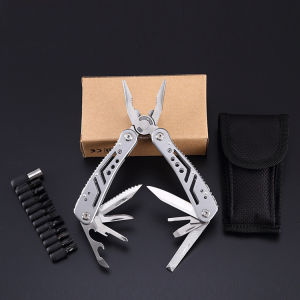Genuine EDC multi-function pliers 30 in 1 Stainless Steel Pliers Tool Set Multifunctional Knife Nylon Sheath Perfect Gift for Camping Survival Hiking