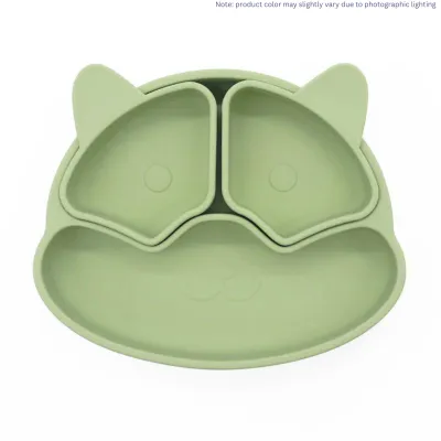 BABYKING Infant and toddler silicone divided plates safe material with adsorption function