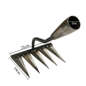 LoviRa Durable Steel Hardened Handheld Weeding Tool Shovel Rake and Digging Hoe for Gardening