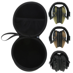 Hard Case for Electronic Earmuff Ear Protective Sound Amplification Electric Earmuffs