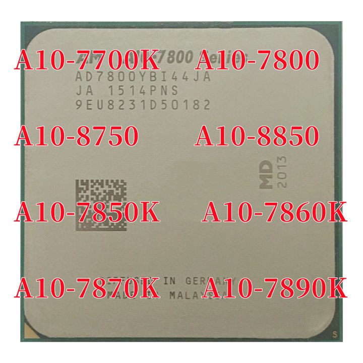 A10-Series A10 7700K A10 7800 A10 8750 A10 8850 A10 7850K A10 7860K A10 ...