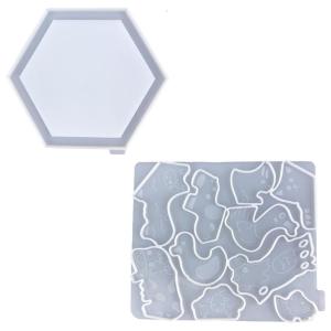 Set of 2 Creative Animal Puzzle Casting Molds Versatile Animal Puzzle Resin Molds for Creating Decorative Art Pieces