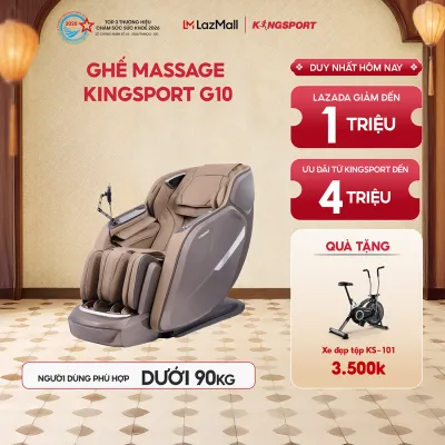 Ghế massage Kingsport Deluxe G10 30 bài massage tự động công Nghệ Massage Kingtech Touch Premium.