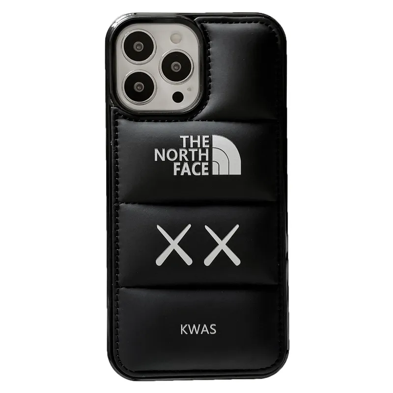 Luxury 3D Fashion Trend The North Face Kaws Logo Down Jacket Phone