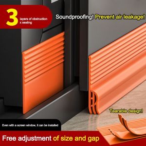 OKDEALS 2M ป้องกันฝุ่น แถบซีลประตูเลื่อน ยาง ฉนวนกันเสียง ฟิล์มฉนวนกันลม ใหม่ หน้าจอที่หันหน้าไปทางถนน แถบซีลยางหน้าต่าง ซีลหน้าต่าง