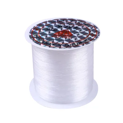 SHNGki 1PC độ bền kéo cao PE Nylon câu cá dòng đàn hồi chủ đề spool vô hình dây polyester mồi chuỗi Monofilament mạnh dây thừng dây