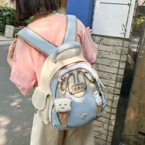 Movi Katie phong cách Đại Học Cặp học sinh sinh viên thiết kế sức chứa lớn dễ thương Balo sinh viên