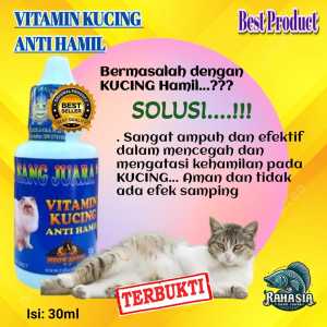 OBAT ANTI HAMIL KUCING RAHASIA SANG JUARA cair 30ml