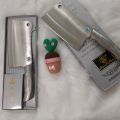 (có hộp ) Dao Chặt xương inox Cao Cấp Slicer Knife - DAO CHẶT XƯƠNG LƯỠI THÉP CỰC BÉN SLICE KNIFE CẦM CHẮC TAY - dao chat xuong heo gà - dao chặt thịt lưỡi thép  - dao thái thịt thép không rỉ -. 