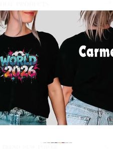 2026 World Cup Printed T Shirt Couple Fans Support Jersey Cooling Sweat Wicking Outdoor Sports .c