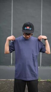 Blank hazrt Navy - Heavy Cotton 16s Bodysize - Polis