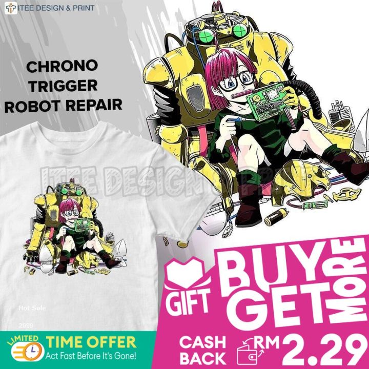 Baju Chrono Trigger Robot Repair T Shirt Kanak2 Lelaki Cloth Tshirt Viral Kanak Kemaja Perempuan Budak 12 Tahun Sleepwear Murah Girl Dresses Pakaian Kids Fashion Dress Kemeja New Born Baby Twin Clothes Unisex Clothing Kain Bedung Cotton Set Lengan Panjang