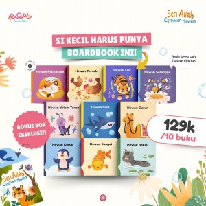 Boardbook Seri Allah Ciptakan Hewan - Isi 10 Buku - [Pustaka Hulwah x Tasmeem]